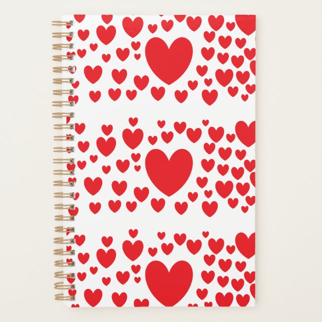 Red Hearts Planner  (Front)
