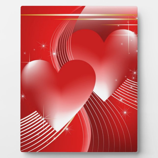 Red Hearts Plaque (Front)