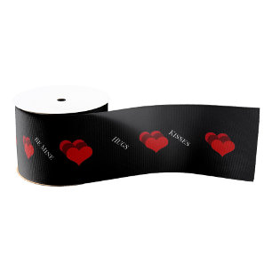 Red Hearts Ribbon