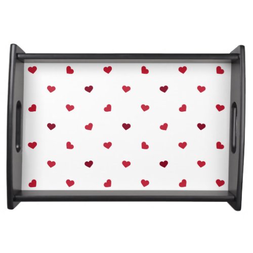 Red Hearts Serving Tray