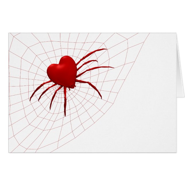 Red Hearts Spider Cards (Front Horizontal)