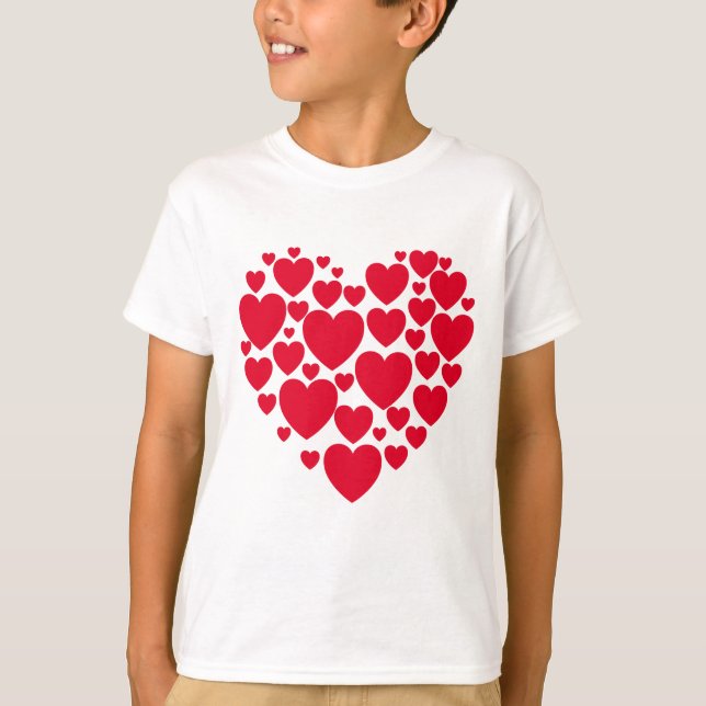 Red hearts t-shirt (Front)