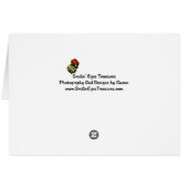 Red Hearts Teddy Bear Cute Photo Card (Back Horizontal)