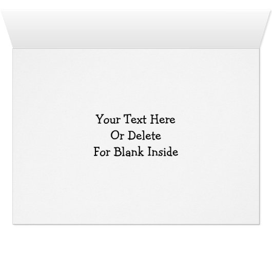 Red Hearts Teddy Bear Cute Photo Card (Inside Horizontal (Bottom))