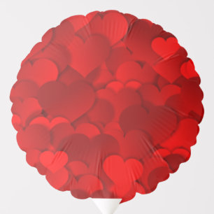 Red Hearts Texture Balloon