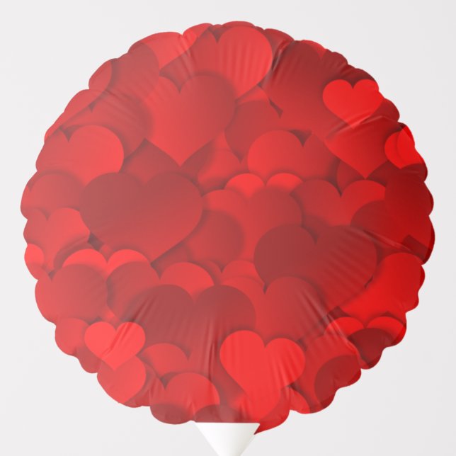 Red Hearts Texture Balloon (Front)