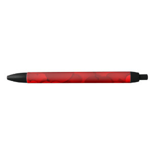 Red Hearts Texture Pen