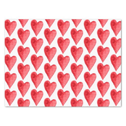 Red Hearts Tissue Paper