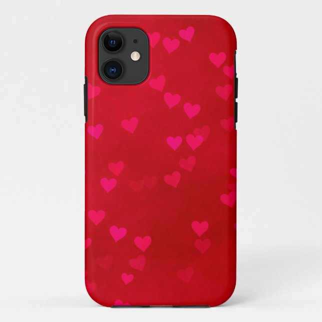 Red Hearts Valentine Case-Mate iPhone Case (Back)