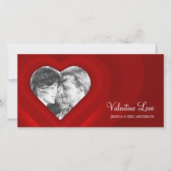 Red Hearts Valentine's Day Holiday Card by BluePlanet at Zazzle