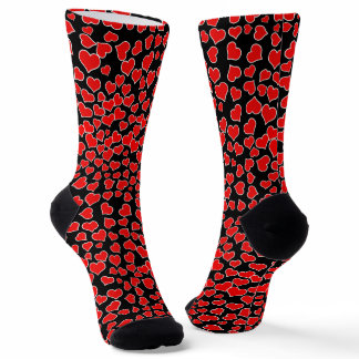 Red Hearts Valentine's Day Socks