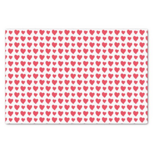 Red Hearts Valentines Day Tissue Paper