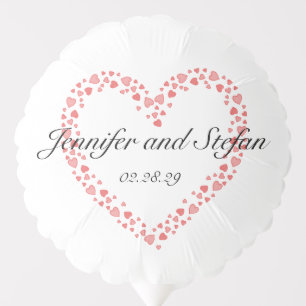 Red Hearts Wedding Valentine's Day Party Balloons