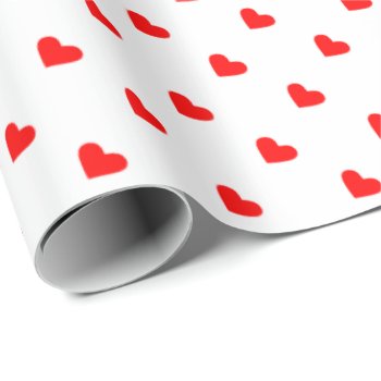 Red Hearts Wrapping Paper by hungaricanprincess at Zazzle