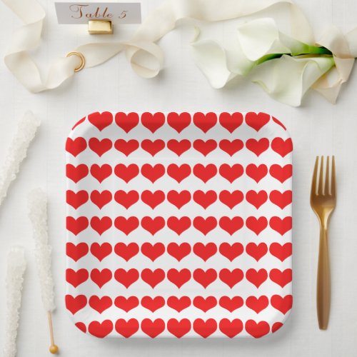 Red Heat Patterns Birthdays Baby Shower Weddings  Paper Plates