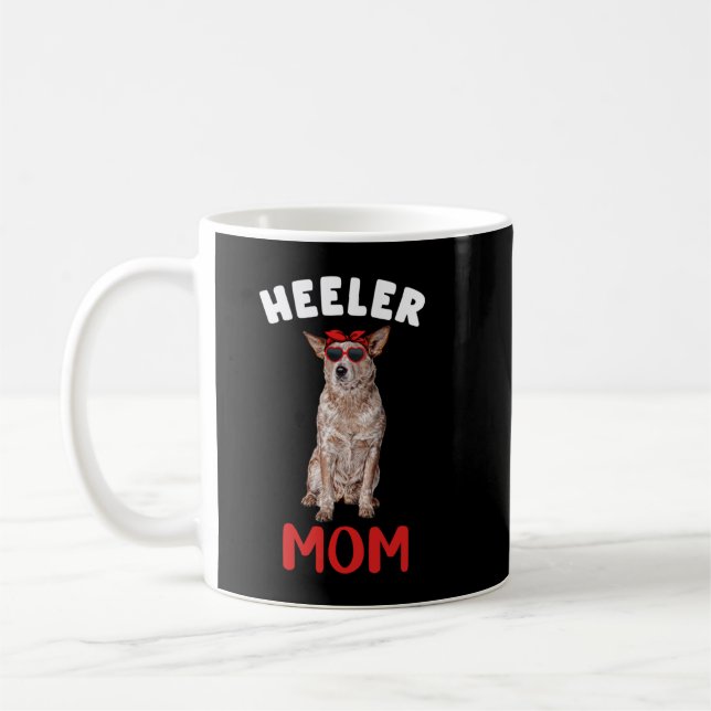 Red Heeler Mom Mama Australian Cattle Dog Lover Ow Coffee Mug (Left)