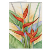 Red Heliconia Tropical Flowers Painting - Multi (Front)