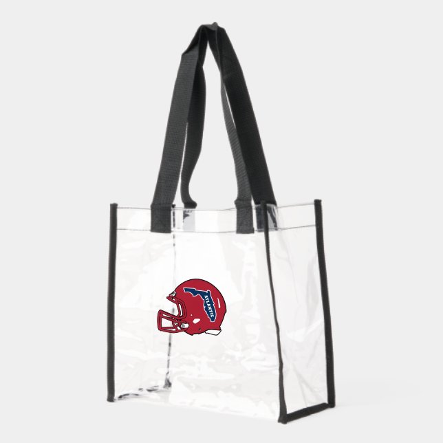Red Helmet Clear Tote Bag (Left)