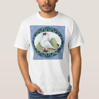Red Helmet Pigeon Design T-Shirt