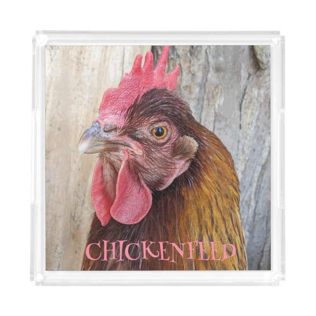 Red Hen Chicken Feed Acrylic Tray (Front)