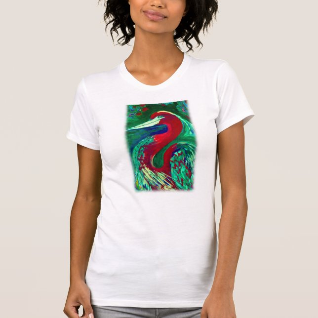 Red Heron T-Shirt (Front)