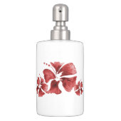 Red Hibiscus Bath Set (Front)
