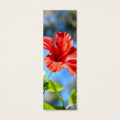 Red Hibiscus Custom Bookmark (Back)