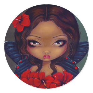 "Red Hibiscus Fairy" Sticker