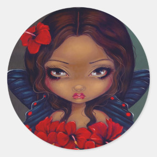 "Red Hibiscus Fairy" Sticker