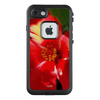Red Hibiscus Flower in Sunlight LifeProof FRĒ iPhone 7 Case
