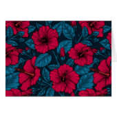Red hibiscus flowers (Front Horizontal)