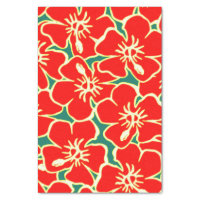 bright red tropical hibiscus flower wrapping paper, Zazzle