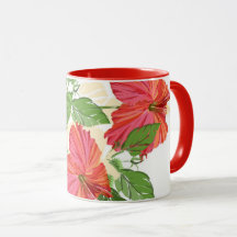 Red Hibiscus Mug