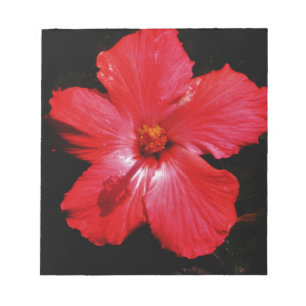 Red Hibiscus Notepad