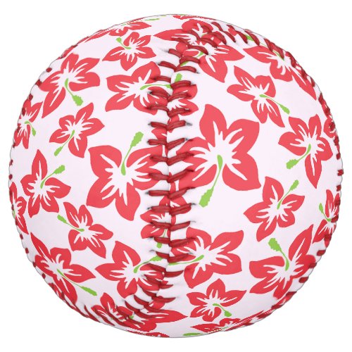Red Hibiscus Red Flowers Pattern Of Flowers Softball