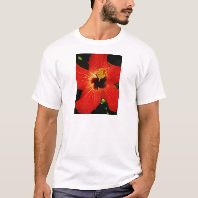 Red Hibiscus T-Shirt (Front)