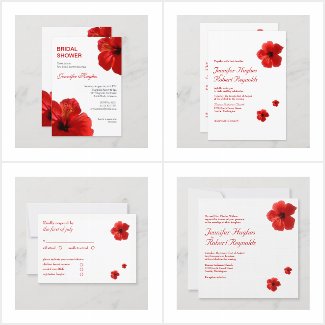 Red Hibiscus Wedding Collection