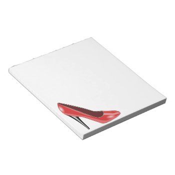 Red High Heel Notepad by joacreations at Zazzle