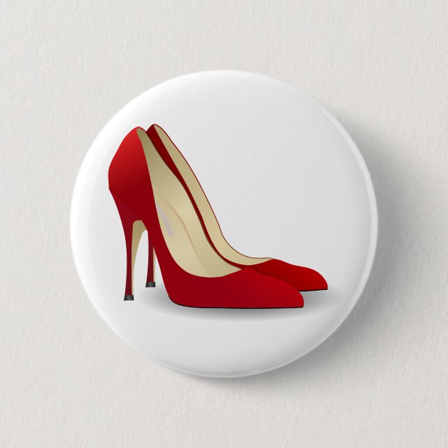 red high heel shoes button (Front)