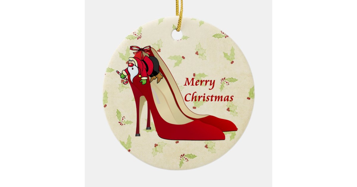 high heel christmas ornaments