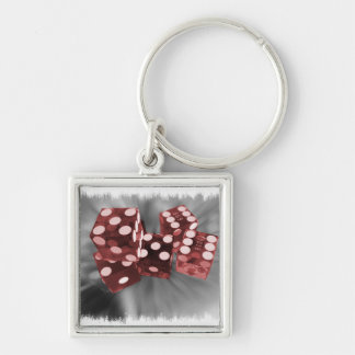 Red High Roller Dice Las Vegas Keychain