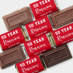 Red High School Class of Reunion Party Hershey's Miniatures