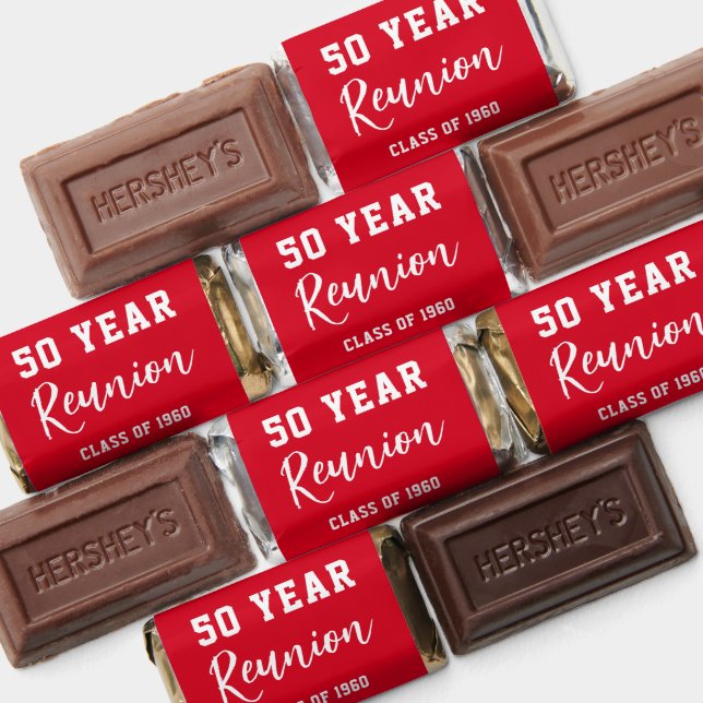 Red High School Class of Reunion Party Hershey's Miniatures (Assorted)