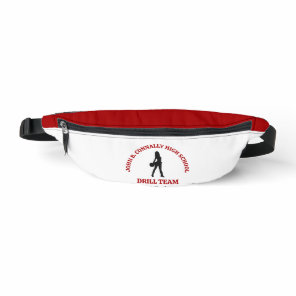 Red High School Drill Team Dancer Personalized Fanny Pack