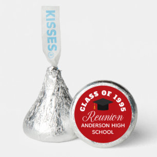 Red High School Reunion Personalized Party Hershey®'s Kisses®