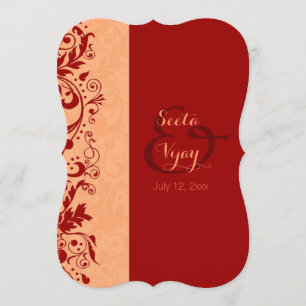 Red Hindu Wedding Invitation