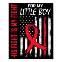 Red His Fight Son Little Boy Heart Disease Usa Fla Poster