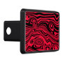 Red Hitch Cover with Art Waves - Choose Color