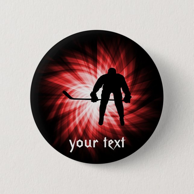 Red Hockey Button (Front)