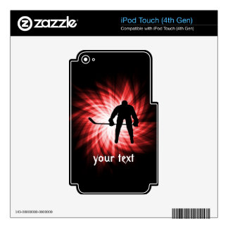 Red Hockey iPod Touch 4G Decals